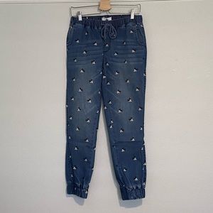 Disney Chambray Joggers